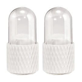 2Piece Makeup Brush Holder Dustproof & Waterproof Storage Make Up Brush Organizer Storage with Lid for Vanity and Bathroom