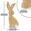 com-four® Decorative Rabbit Made of Mango Wood, Decorative Wooden Easter
