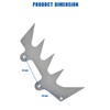 Autoparts Dual Felling Dog Bumper Spikes Chain Catcher Set Replacement