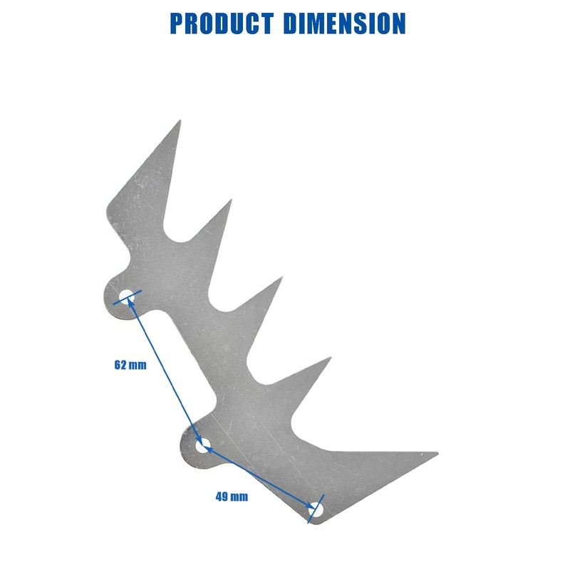 Autoparts Dual Felling Dog Bumper Spikes Chain Catcher Set Replacement
