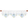 Simhomsen Embroidered Butterfly Rod Pocket Window Valance for Spring and