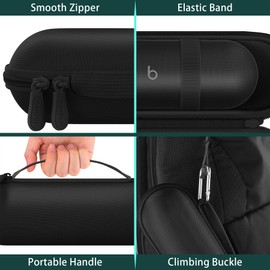 Aenllosi Hard Travel Case Compatible with Beats Pill - Wireless Bluetooth Speaker, Beats Portable Speaker Organizer.(Case Only) (Matte Black)
