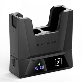 K&F Concept LP-E6P LP-E6NH Charger 18W Fast Dual Portable Battery Charger for Canon R7, R6, R5, R, 6D Mark II, 5D Mark IV, 5D Mark III, 5DS, 5DS R, 5D Mark II, 80D, 90D, 6D, 7D, 7D Mark II