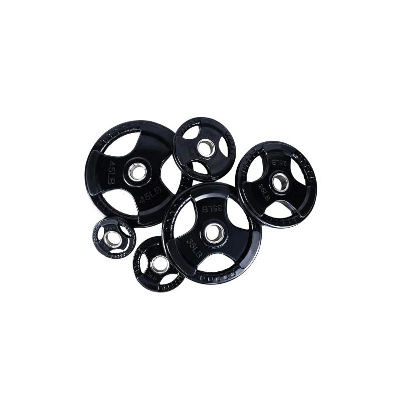 SFE Black Rubber Grip Plates (New) - Size: 10lb