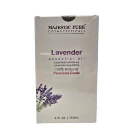 Majestic Pure Cosmeceuticals Lavender Essential Oil 100% Pure+Natural 4fl oz NEW
