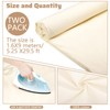 2 Pack 10 Yards Muslin Fabric, Unbleached Cotton Fabric by