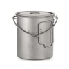 TOMSHOO Ultralight 750ml Titanium Pot Portable Titanium Water Mug Cup