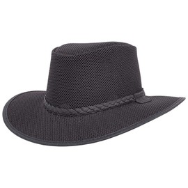 American Hat Makers Soaker Hat — Mesh Sun Hat for Men and Woman (Black, X-Large)