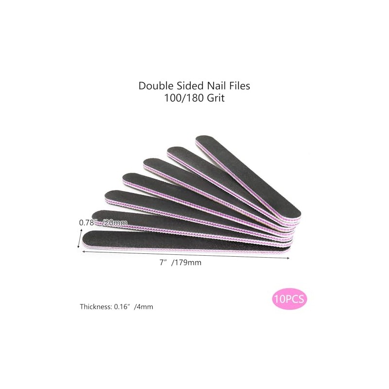 15-Piece Professional Nail File and Buffer Kit with Storage Box
