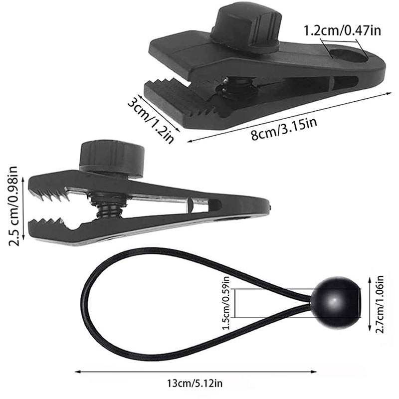 Tent Clips Clamps Tarpaulin Clips Crocodile Mouth Clip Multifunctional Wind
