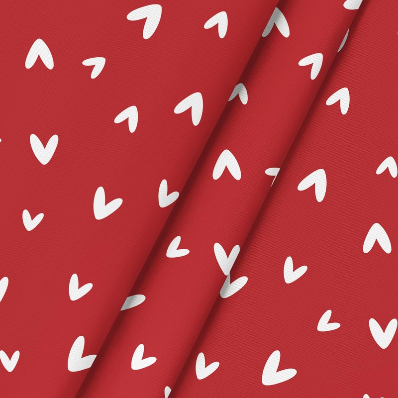 Horaldaily Valentine Tablecloth 70×70 Inch Round, Mini Love Hearts Red