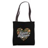 Kennel Manager Heart Shaped Floral Motif Tote Bag