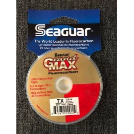 Seaguar Grand Max Fluorocarbon Tippet - 7X - 2.6 lb test (.004” Diameter) - NEW