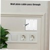 COHEALI Dual Port Brush Wall Plate Insert for Cable Management