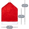 com-four® high-quality Christmas chair covers, Christmas decoration for chairs, premium