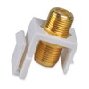 Conwork Ethernet & Coax Wall Plate - Cat6 Coax Keystone