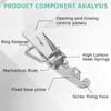 10 PCS Stainless Steel 90 Degree Spring Toggle Lock with