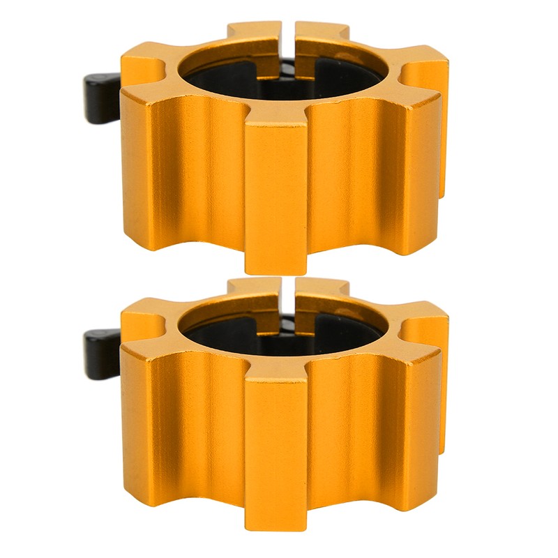 2Pcs Aluminium Alloy Safe Lock Collars Clamp Buckle Weightlifting Barbell
