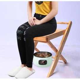 MOGUOBIN Wooden Steam Seat with Four Legs,Foldable Yoni Steamer Chair,Yoni Seat Kit,Anti-Skid Shower Stool,V Steam Seat Kit for Women V Cleaning and Tightening,Postpartum Care 15.7" H(No Steamer)