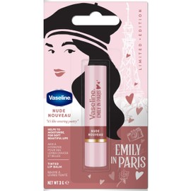 Vaseline x Emily in Paris Nude Nouveau Moisturising Lip Balm Stick Limited Edition Pack of 3 Nude Nouveau
