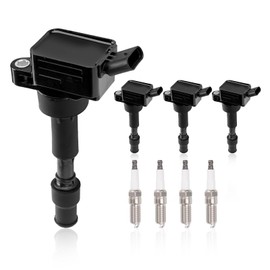 UF816 Set of 4 Ignition Coil Packs & Spark Plugs Compatible with 2016-2021 Hyundai Elantra Kona Sonata Hybrid Veloster Kia Forte Optima Hybrid Soul 2.0L Replace# 27300-2E601 49137 GN10877