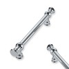 ZAUYX 2-Pack 3-3/4inch(96mm) Hole Center Polished Chrome Cabinet Pulls Solid