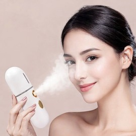 OK anytime, anywhere. Instant moisture charging mist machine. Cost-effective portable ultrasonic nano mist machine used instead of mist, Pure Snow (white), Nano Mist00 / 언제 어디서든 OK 즉각 수분 충전 미스트기 미스트 대신 쓰는 가성비 휴대용 초음파 나노 미스트기, 퓨어스노우(백색), 나노미스트Nano Mist00