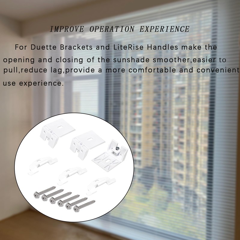 3/4" Blinds Shade Brackets Blind Clips and Pleat Lite Rise