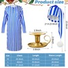 Liitrsh 3 Pcs Christmas Nightshirt Costume Cosplay Christmas Men's Pajama