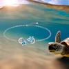 Fenthring Infinity Turtle Anklet Sea Turtle Ankle Bracelets for Women