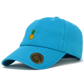 Love Sketches Classic Polo Style Baseball Cap | Embroidered Pineapple Dad Hat | Low Profile Hats for Men & Women