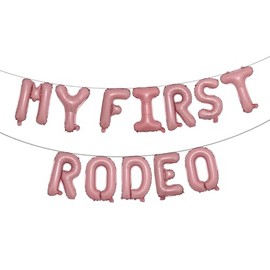 My First Rodeo Party Decoration My First Rodeo Birthday Party Supplies My First Rodeo Banner My First Rodeo Balloons My First Rodeo Backdrop (MY FIRST RODEO Pink)