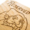 Reserved for Grumps Drink Oak Veneer Coaster (Grumps Oak Veneer)