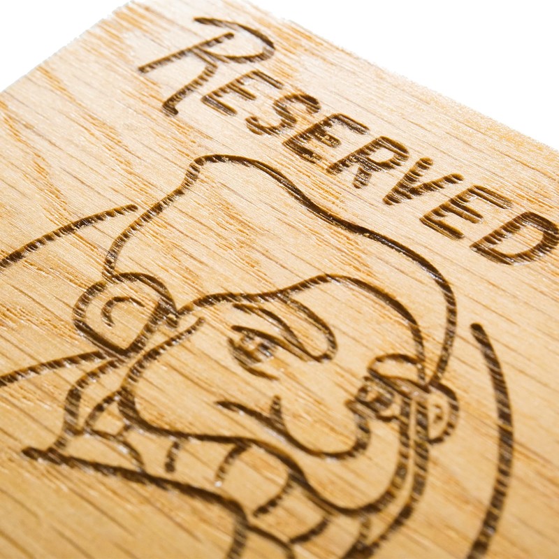 Reserved for Grumps Drink Oak Veneer Coaster (Grumps Oak Veneer)