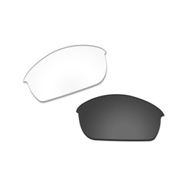 Vonxyz Replacement for Oakley Flak Jacket Sunglass - Multiple Options, Clear Black Photochromic Activated, 0