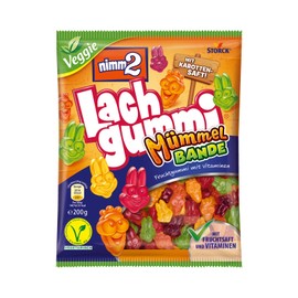 nimm2 Lachgummi Mümmelbande (1 x 200g) / Fruchtgummi mit Fruchtsaft & Vitaminen