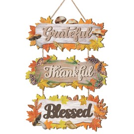 HPNIUB 3D Grateful Thankful Blessed sign decor