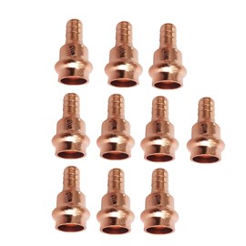 (10 Pack) EZ-FLUID 1/2" Press x 3/4" Pex LF Copper Propress Adapter Pressure Copper Fitting F1807 Barb Crimp Pex-B x Press Coupling Connector for Residential,Commercial