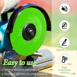 3Pack Glass Cutting Disc for Angle Grinder, 4" X 4/5” Tile Cutter Blade,Ultra-Thin Diamond Saw Blade Wheel, Ultra-Thin Glass Cutters Tools for Grinding Ceramic, Crystal, Tile, Jade, Wine Bottle.