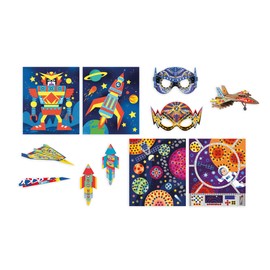 Janod - Multiactivity Box with 13 Heaven Adventure Achievements - Les Ateliers du Calme - Creative Set for Children - Fine Motor Skills and Concentration - from 7 Years - J07876
