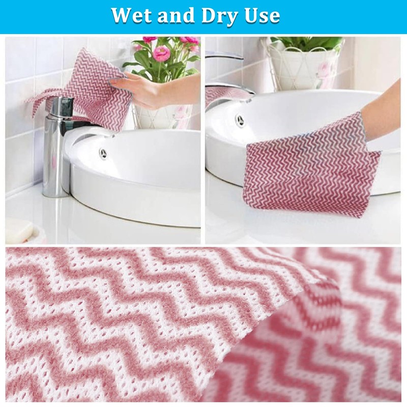 sukevitor All Purpose Dish Cleaning Cloth, Disposable Dish Cloth Roll,
