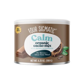 Four Sigmatic Four Sigmatic Mushroom Hot Cacao Mix with Reishi | Organic Reishi Mushroom with Cacao Powder | Stress Relief & Sleep Support | Vegan, Gluten-Free & Dairy-Free | 30 Serving Can