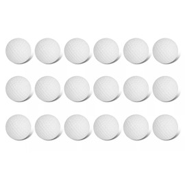 18 Pcs Practice Foam Golf Balls,Foam Practice Balls Light Soft Elastic Training Multifunction Sport Balls,Indoor Outdoor Golf Training Aid Balls,Soft Practice Balls for Backyard (White)