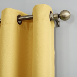 No. 918 Montego 2-Pack Casual Textured Semi-Sheer Grommet Curtain Panel Pair