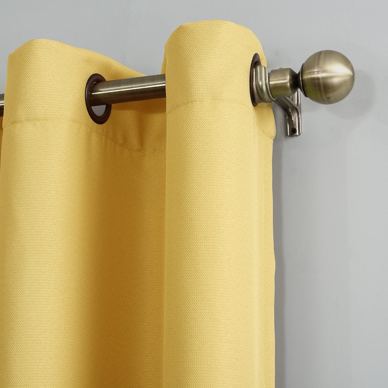 No. 918 Montego 2-Pack Casual Textured Semi-Sheer Grommet Curtain Panel