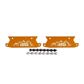 IAG Off-Road Color Logo Plates for IAG EZ-Steps, Orange Finish (1 Pair)