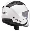LS2 Helmets Copter Open Face Helmet (Gloss White - Medium)