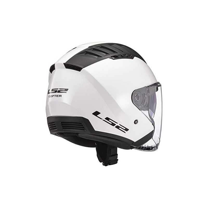 LS2 Helmets Copter Open Face Helmet (Gloss White - Medium)