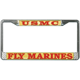 Honor Country USMC Fly Marines License Plate Frame