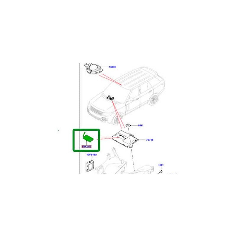Genuine TELEMATICS Battery Compatible with Land Rover Range Rover EVOQUE